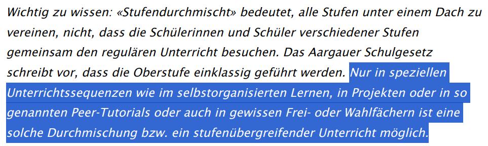 Stufendurchmischung