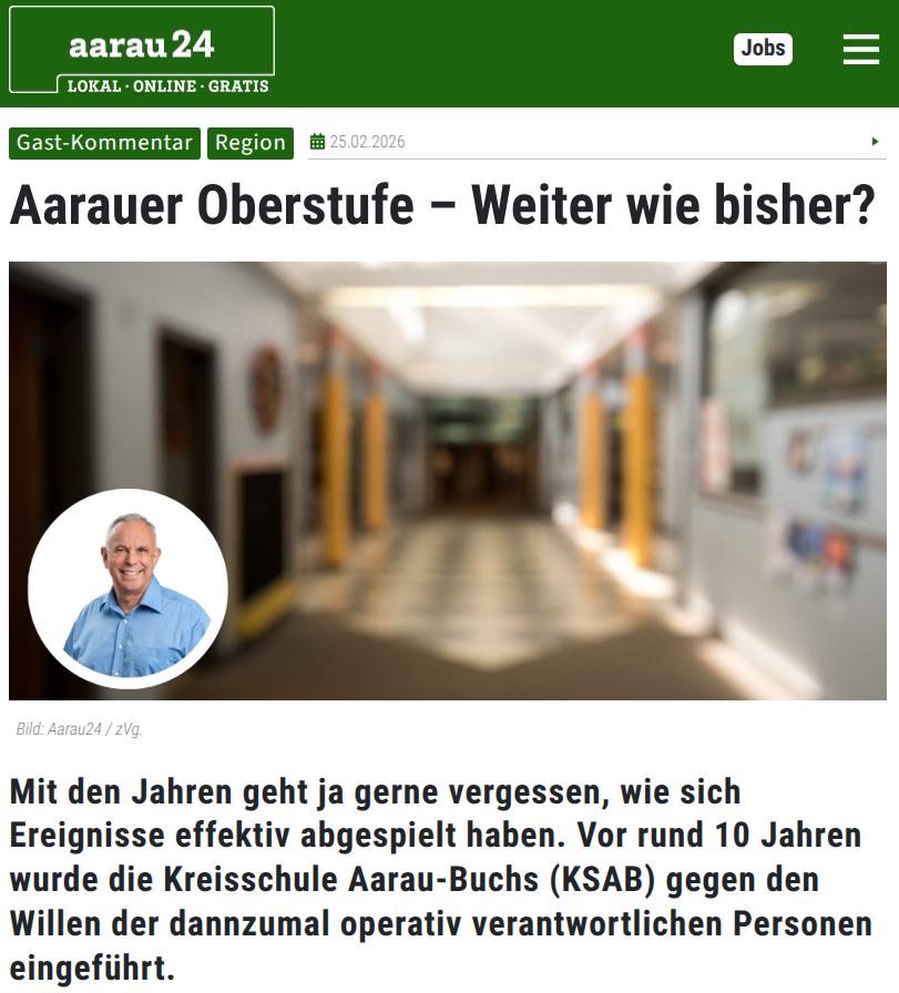 aarau24.ch - Gastbeitrag Christoph Müller